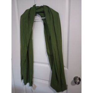 Echo Pashminetta Scarf Olive Green 28x80 Made‎ in Italy Soft Fringe Wrap NWT